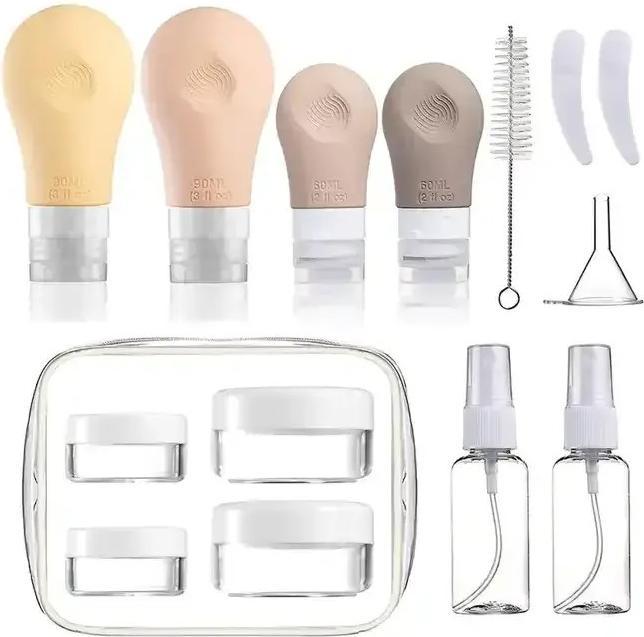 Image du produit Swissdetector Kit complet Deluxe - Bouteilles de voyage rechargeable de qualité (Flacons pour liquide)