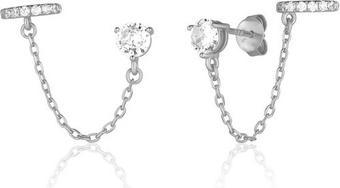Produktbild JVD Modern silver earrings with zircons SVLE1995XH2BI00