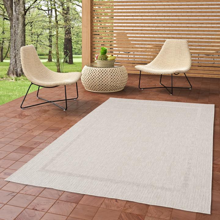 Immagine prodotto Pergamon Tappeto per interni ed esterni Nature Valencia Border (80 x 150 cm)