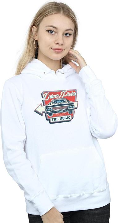 Actual product image Supernatural Womens/Ladies Driver Picks The Music Hoodie (XL)