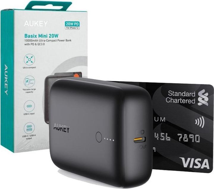 Image du produit Aukey Basix Mini (10000 mAh, 22.50 W, 22.50 Wh)