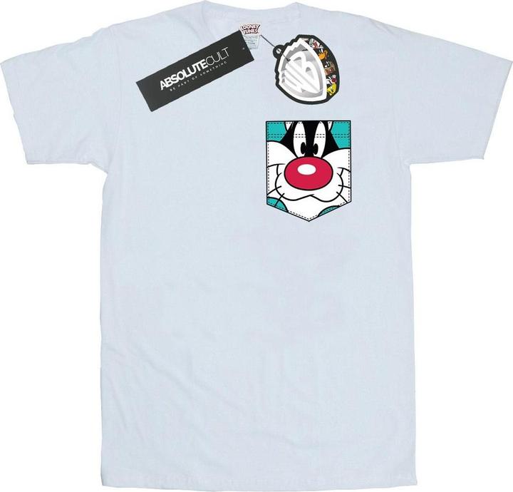 Produktbild Looney Tunes Sylvester Face Faux Pocket TShirt (XXL)