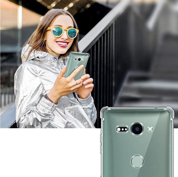 Produktbild Screenguard Sony Xperia XZ2 Compact Hülle Crystal Soft Airbag Bumper (Sony Xperia XZ2 Compact)