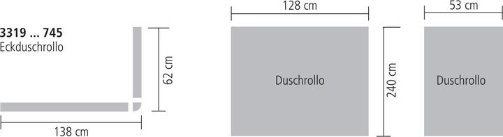 Kleine Wolke Eckduschrollo