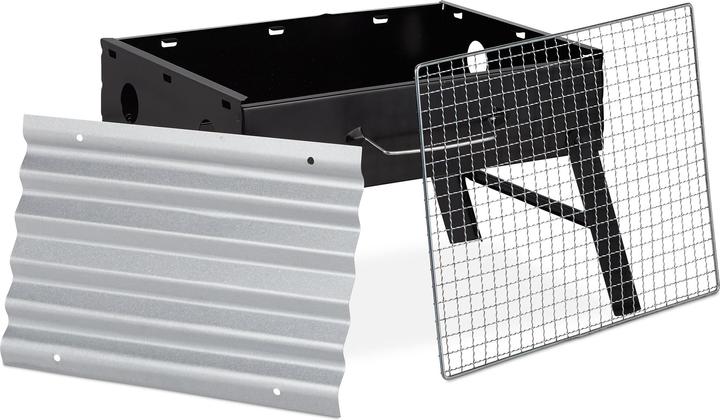 Actual product image Relaxdays Case grill for camping and picnic (42.50 cm)