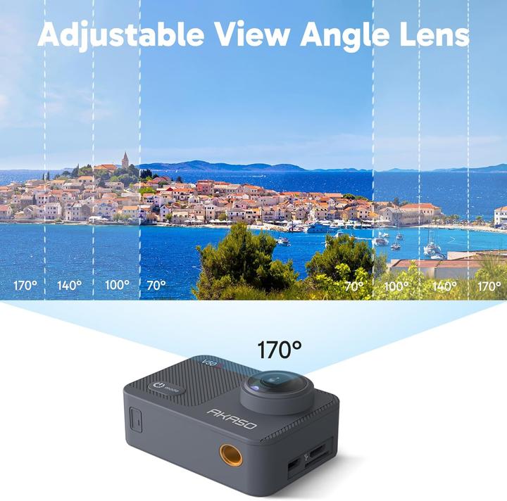Actual product image Akaso Action Cam 4K mit Stativ und Tasche (Wi-Fi)
