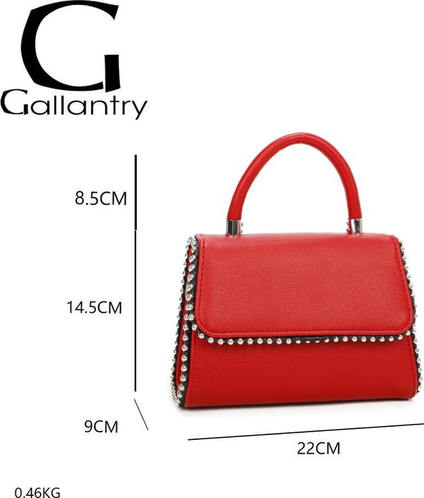 Produktbild Gallantry Elegancy Handtasche mit Nieten (15 l)