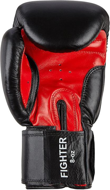 Produktbild Benlee Fighter Boxhandschuhe Leder Schwarz (14 OZ, One Size)