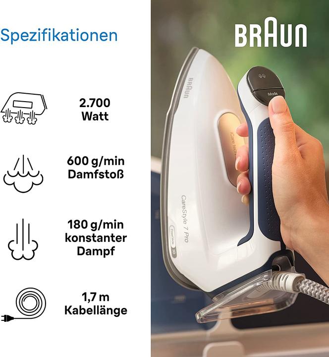 Actual product image Braun CareStyle 7 Pro IS7282 BL (2700 W, 600 g/min)