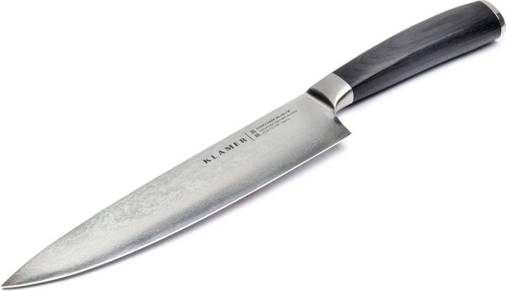 Immagine prodotto KLAMER Damast Chefmesser 20cm Fleischmesser (20 cm)