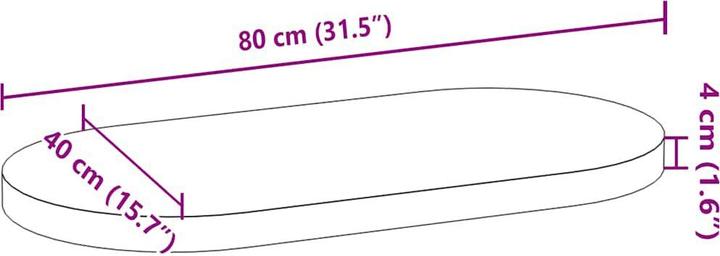Immagine prodotto VidaXL Lyndsey (80 x 40 x 4 cm)