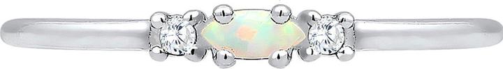 Immagine prodotto Elli Vintage Look mit Zirkonia Kristallen und Opal (54, 925 Argento)