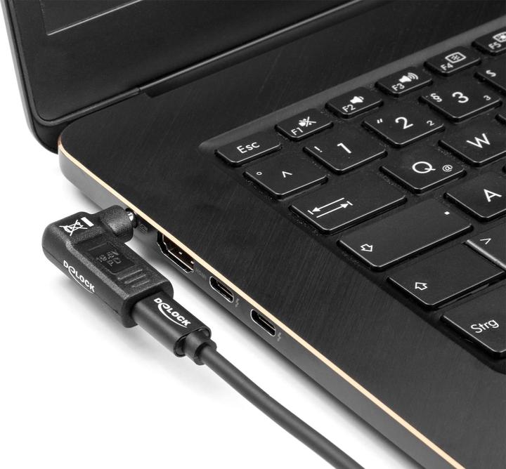 Image du produit Delock Adaptateur USB-C vers Samsung 5.5 x 3.0 mm coudé à 90 (USB-C, 3.80 cm)