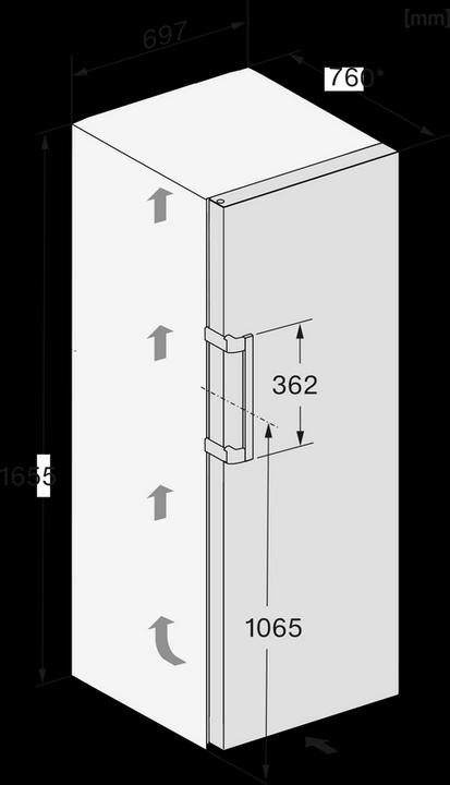 Produktbild Miele Gefriergeräte FN 4748 C (Freistehend, 312 l)