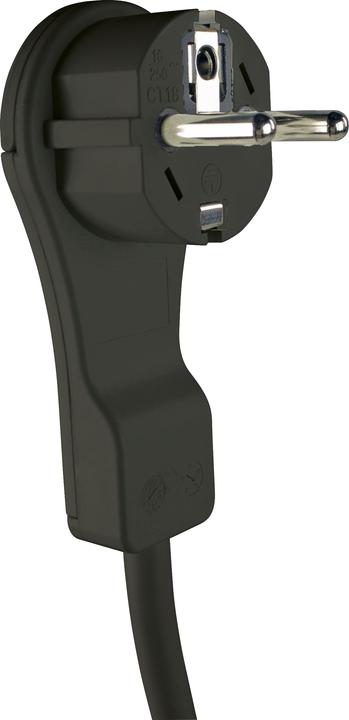 Actual product image As - Schwabe Steckdosenleiste mit Flachstecker (3 x, CEE 7/3, 2 m)