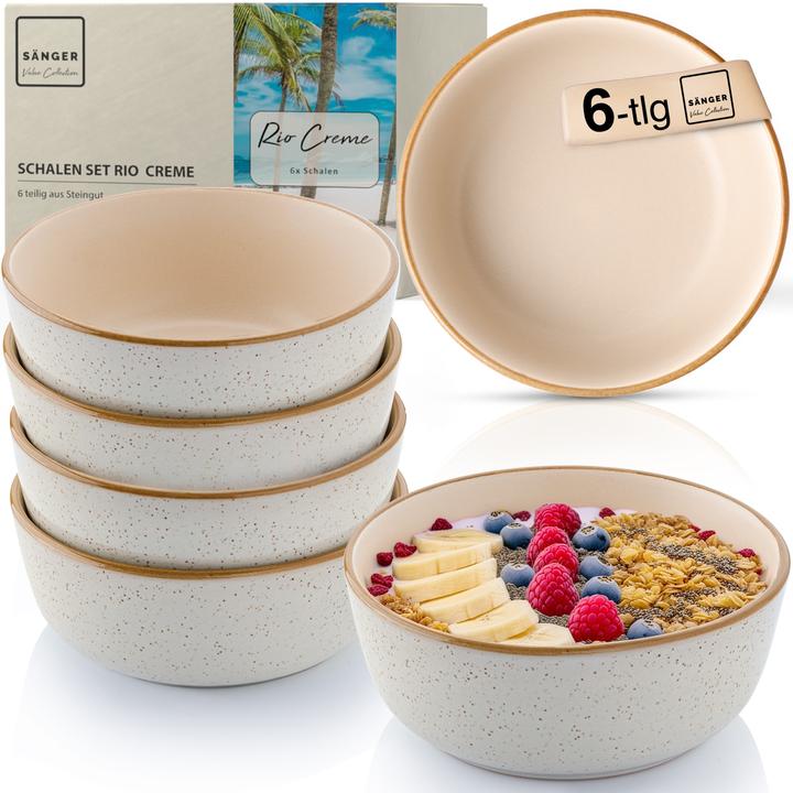 Actual product image Sänger Schalen Set Rio Creme (16.30 cm, 0.60 l, 6 x)