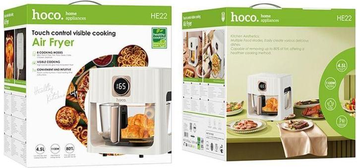 Image du produit Hoco Other Air Fryer with touch screen 4,5L 1100W HE22 white