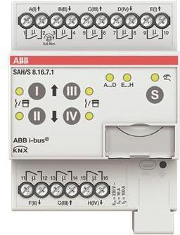 Image du produit ABB Stotz S&J Actionneur de commutation/de stores octuple 16A, REG SAH/S8.16.7.1 (Actionneur de volet)