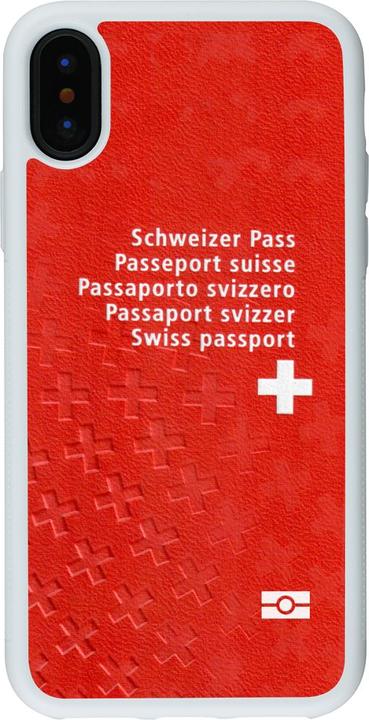 Produktbild PhoneLook Hülle Silikon weiss Swiss Passport (Apple iPhone XS, Apple iPhone X)