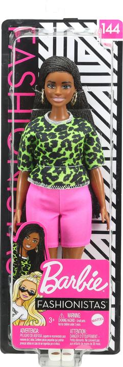 Actual product image Barbie Fashionistas Doll with Neon Leopard-Print Clothes