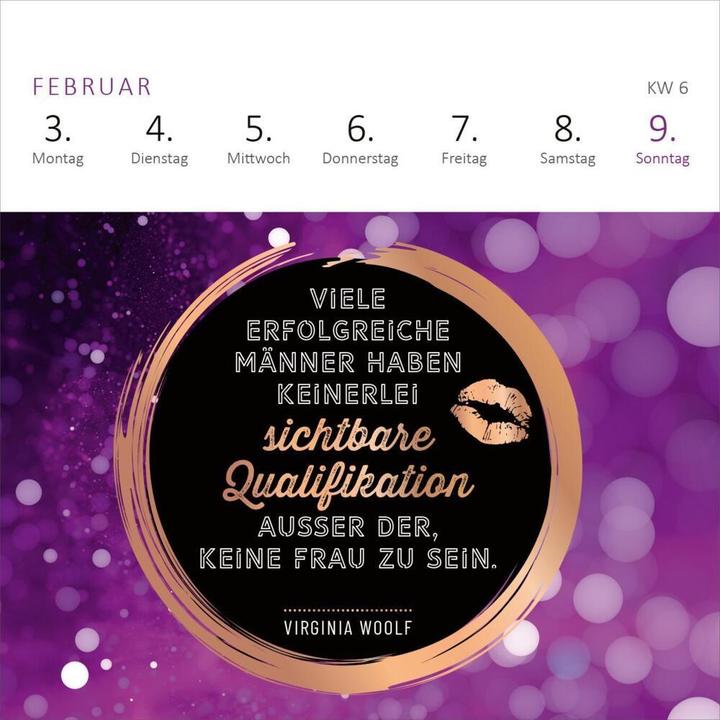 Image du produit Mini-calendrier hebdomadaire Pour les femmes impertinentes 2025 (Allemand)