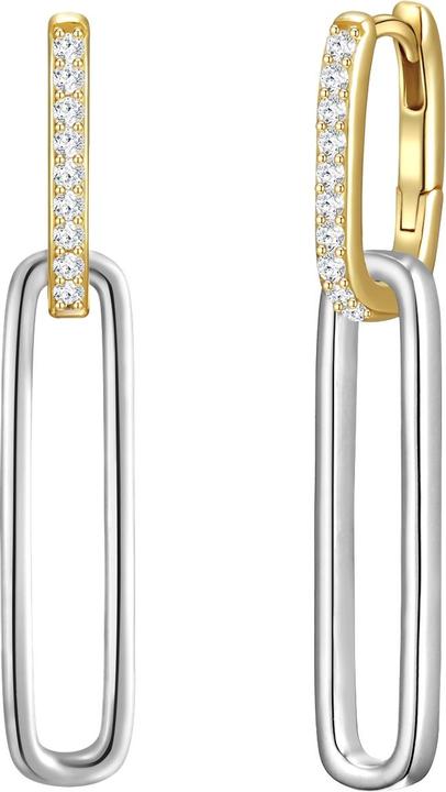 Glanzstücke München Damen Sterling Silber Zirkonia silber/gelbgold - 29906 (Sterling Silber)