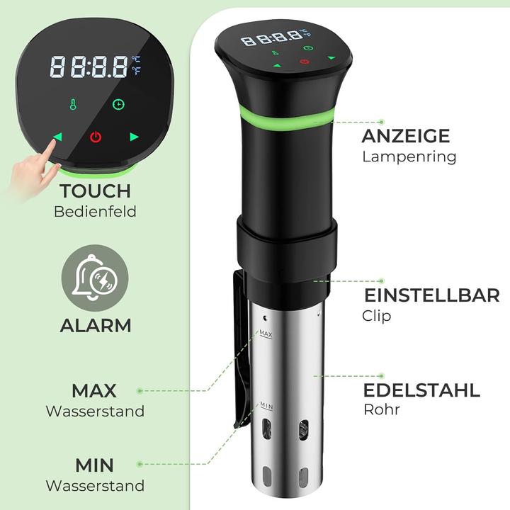 Produktbild Vpcok Direct Sous Vide Stick mit LCD Touchdisplay