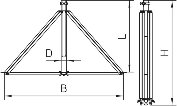 Immagine prodotto OBO Bettermann OBO treppiede isFang 3B-100-A + presa per cavo isCon