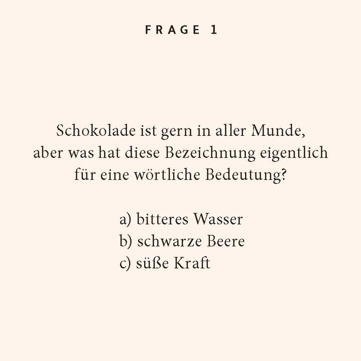 Produktbild Schokoladen-Quiz (Deutsch)