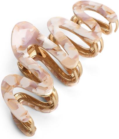 Produktbild Trisa Fashion Geschwungene Haarklemme mit einer Acrylverzierung Beige-nude (1 Stk.)
