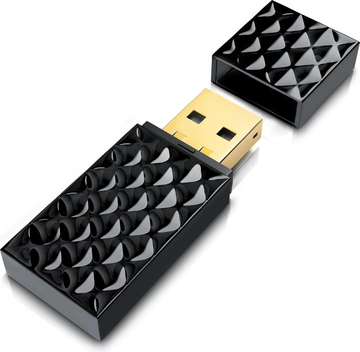 CSL WLAN USB Adapter, AC450 WIFI Dual Band Stick, 433 MBit/s, 2,4 GHz / 5 GHz, 802.11ac, WPS, Windows 11 (USB 2.0)