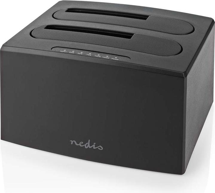 Immagine prodotto Nedis Docking station per hard disk | USB 3.2 Gen1 | USB Type-A | 2 hard disk | 2.5 / 3.5 " | USB 3.2