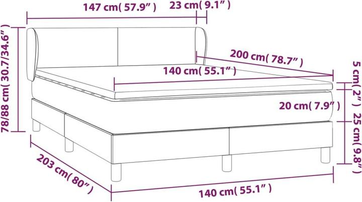 Produktbild VidaXL Adalee (140 x 200 cm)