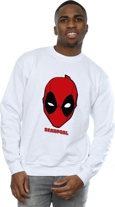 Actual product image Mens Deadpool Mask Sweatshirt (M)