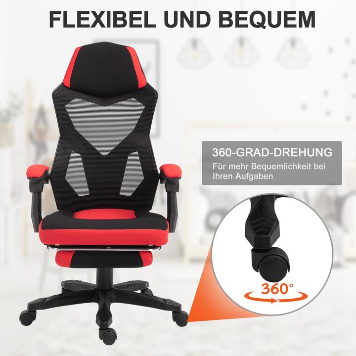 Image du produit Vinsetto Chaise de jeu avec repose-pieds