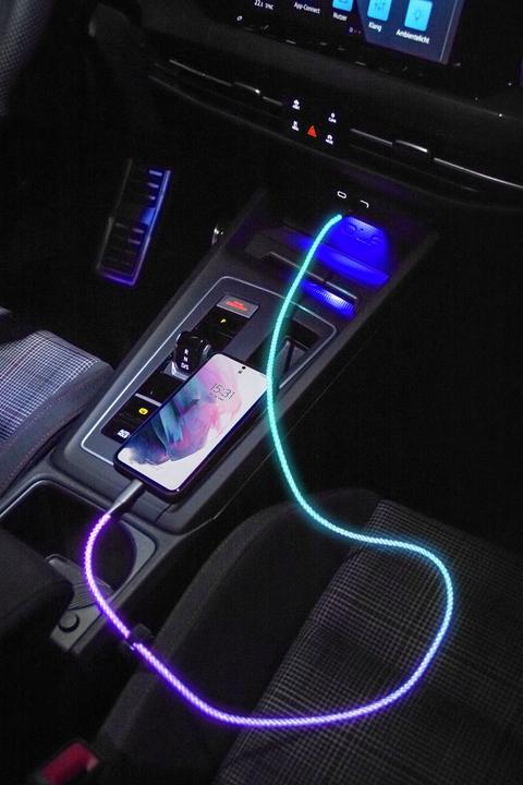Produktbild Ansmann USB-A / USB-C Kabel mit LED Beleuchtung 100cm 1700-0158 (1 m, USB 3.0)