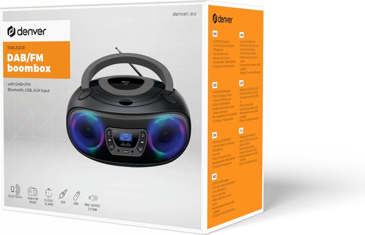 Immagine prodotto Denver TDB-212GR (DAB, FM, VHF, Bluetooth)