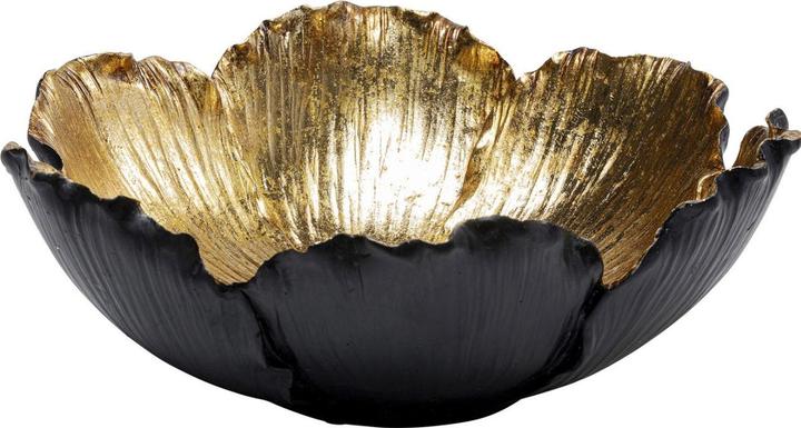 Actual product image Kare Design Deco Bowl Flower Bloom Black Gold Ø25