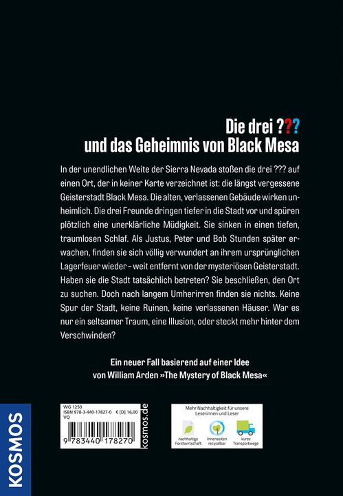 Actual product image Kosmos Die drei??? und das Geheimnis von Black Mesa (C. R. Rodenwald, German)