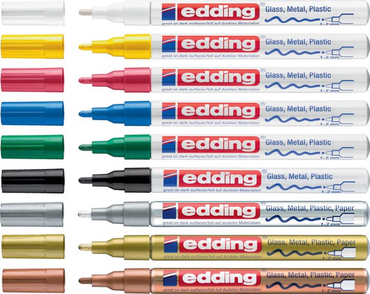 Image du produit Edding Marqueur vernis brillant (Argent, 2 mm, 1 x)