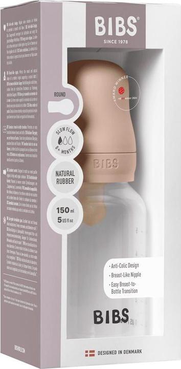 Actual product image Bibs Anti Kolik Flasche Latex 150 ml Slow Flow Blush (150 ml)