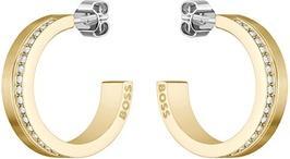 Hugo Boss Decent gold plated hoop earrings 1580522 (Edelstahl)