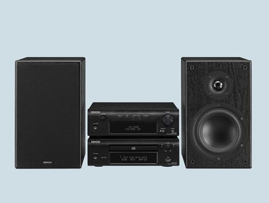 Actual product image Denon D-F107 DAB+ mini component system, black/black