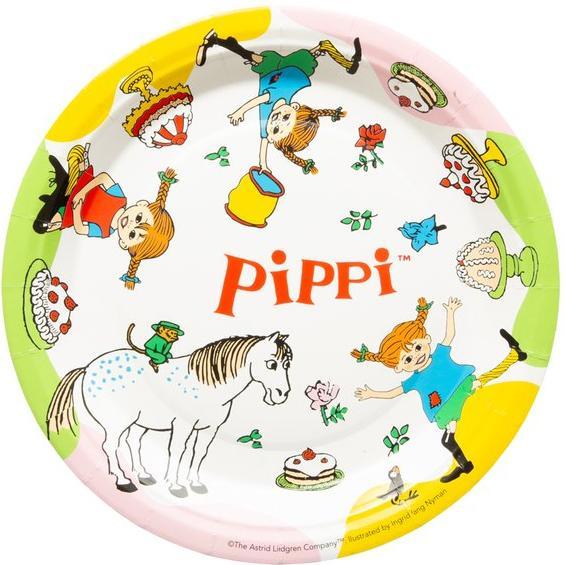 Produktbild Haza Witbaard Pippi Langstrumpf: Teller - 8 Stk (8 x)