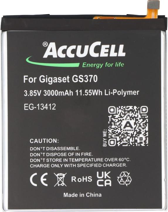 Produktbild AccuCell Akku Gigaset GS370