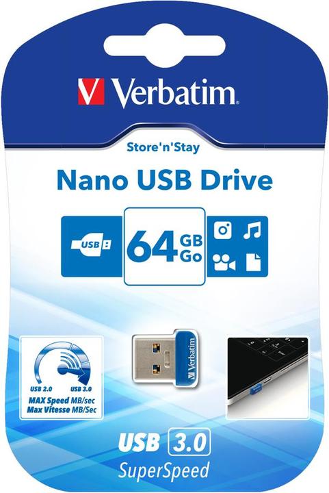 Produktbild Verbatim Nano (64 GB, USB-A, USB 3.0)