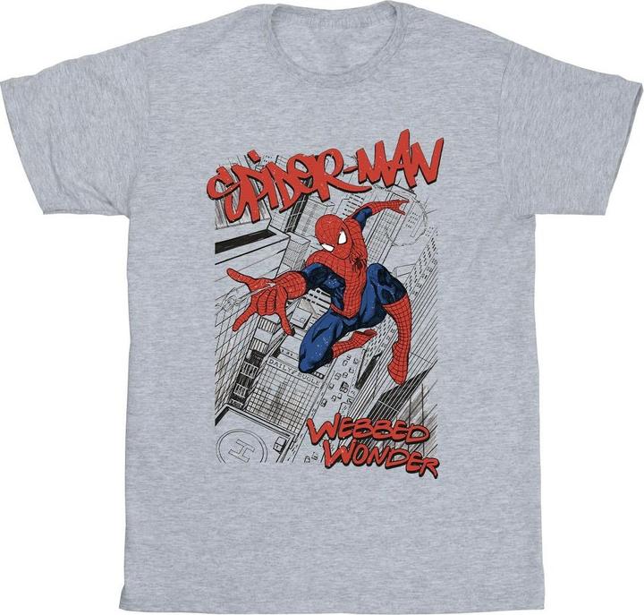 Immagine prodotto Spider-Man Sketch City Maglietta Uomo (XL)