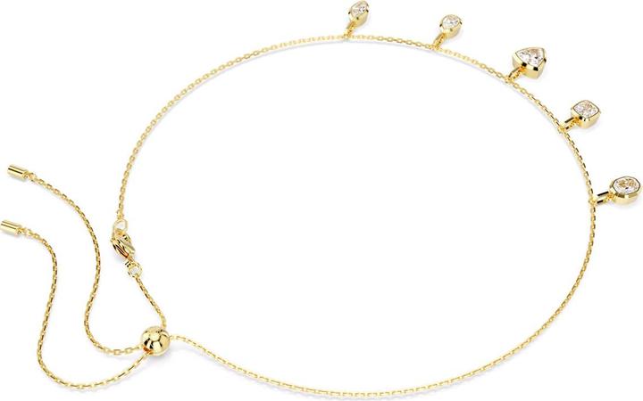 Produktbild Swarovski Imber Halskette Verschiedene Schliffe Weiss Gold (Swarovski Metall)