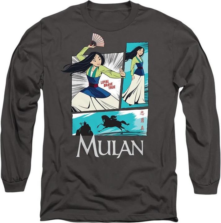 Actual product image Mulan Unisex Adult Action Panels T-Shirt (XXL)