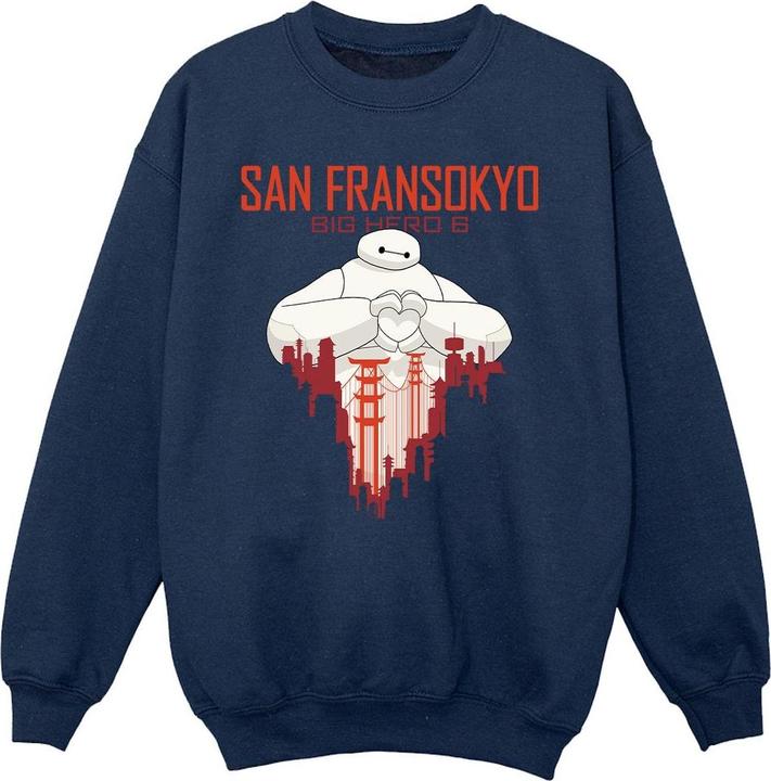 Image du produit Disney - Sweat BIG HERO BAYMAX SAN FRANSOKYO HEART - Fille (140, 146)